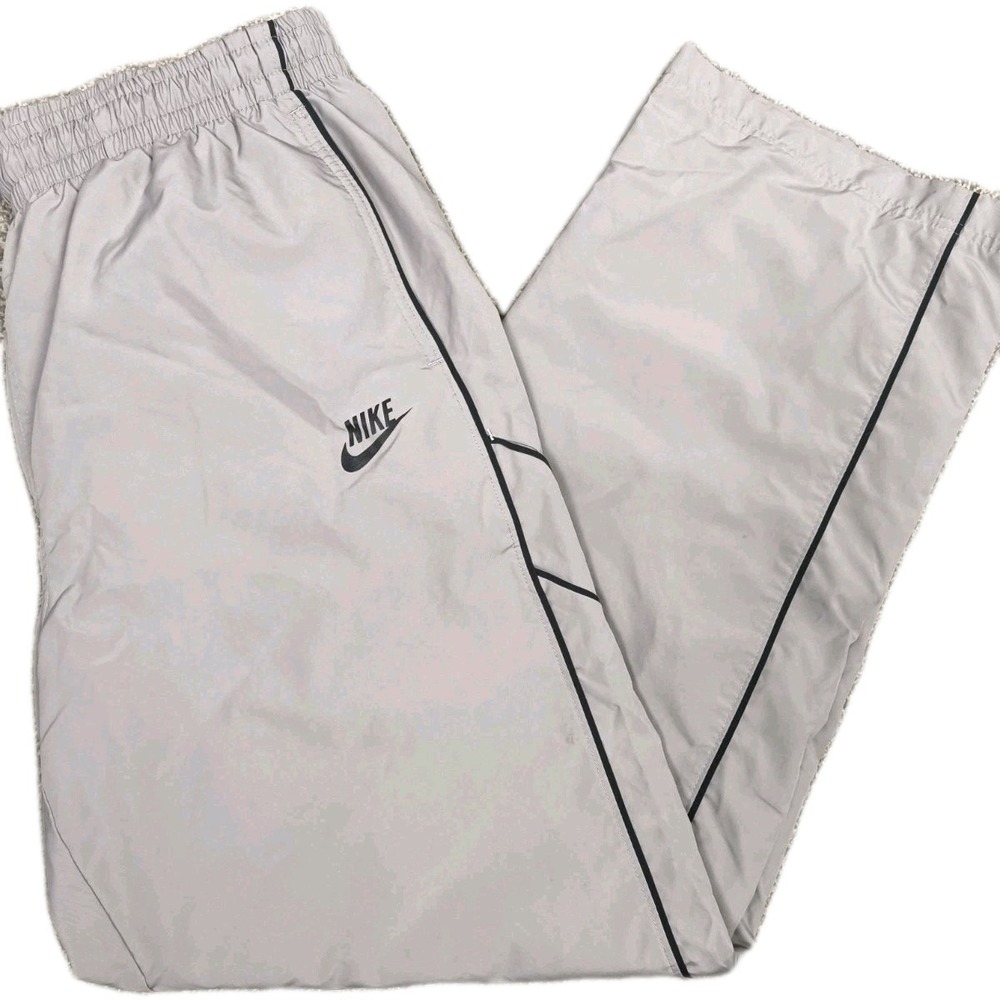 Nike Y2K Track Pants Mens XL Gray Wide Leg‎ Baggy Windbreaker Skater Hip Hop